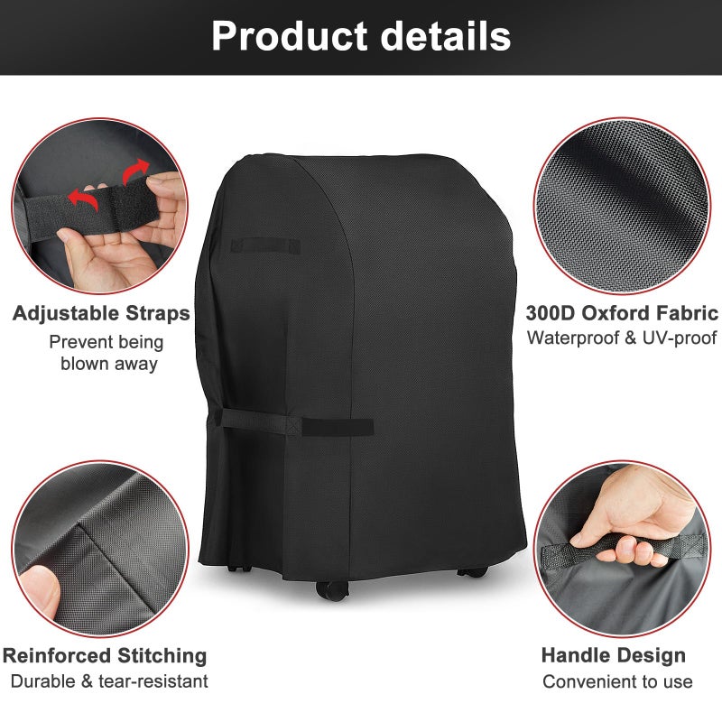 LBTING Grill Cover, 40-inch Heavy Duty 300D Oxford Waterproof Windproof UV Resistant BBQ Gas Grill Cover for Outdoor Barbecue Fit Most Brands Weber, Brinkmann, Char Broil, Holland - Image 3